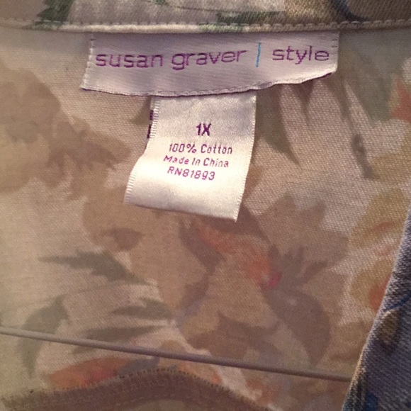 Pretty Summer Jean Jacket SIZE 1X  NEW - Picture 5 of 7